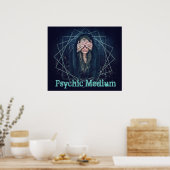 Psychisch Poster Premium Canvas (glanzend) (Keuken)