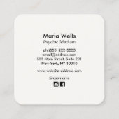  Psychisch Visitekaartje met gemiddelde kristalban (Achterkant)