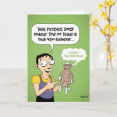 Psychische 42e verjaardag kaart (Gele Bloem)