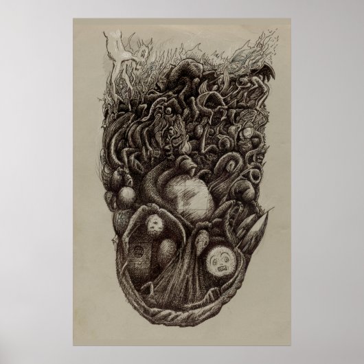 Psychische aanval poster (Voorkant)