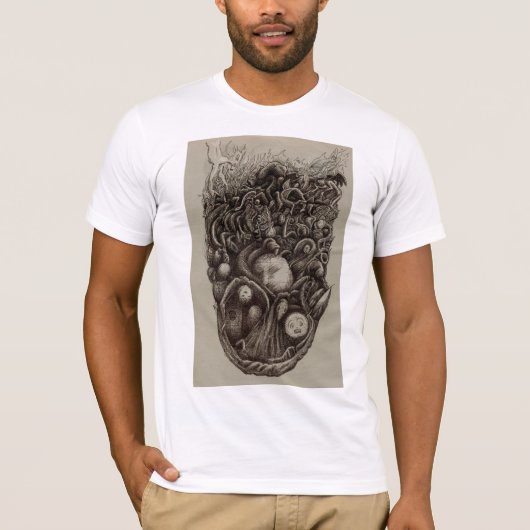 Psychische aanval t-shirt (Voorkant)