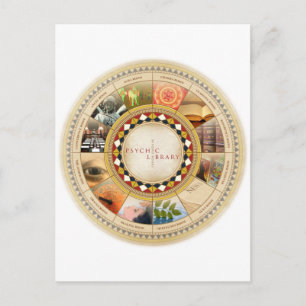 Psychische bibliotheek briefkaart