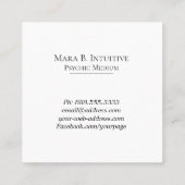 *~* Psychische communicatiemiddelen Waterverf Vierkante Visitekaartje (Achterkant)