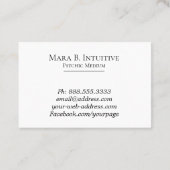 *~* Psychische communicatiemiddelen Waterverf Visitekaartje (Achterkant)