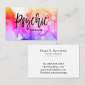 *~* Psychische communicatiemiddelen Waterverf Visitekaartje (Voorkant / Achterkant)