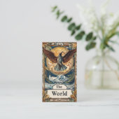 Psychische counseling en tarotlezen visitekaartje (Staand voorkant)