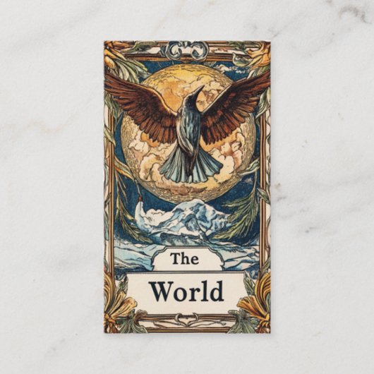 Psychische counseling en tarotlezen visitekaartje (Voorkant)