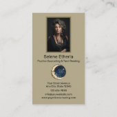 Psychische counseling en tarotlezen visitekaartje (Achterkant)