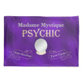 Psychische Crystal Ball Gold en Paarse Kussensloop (Achterkant)