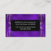 Psychische Crystal Ball Gold en Paarse Visitekaartje (Achterkant)