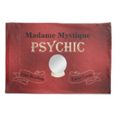 Psychische Crystal Ball Goud en Donkerrood Kussensloop (Achterkant)