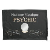 Psychische Crystal Ball Goud en Zwart Kussensloop (Voorkant)