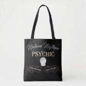 Psychische Crystal Ball Goud en Zwart Tote Bag (Voorkant)