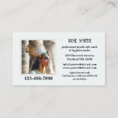 Psychische Egyptische Healing Life Coach Visitekaartje (Achterkant)
