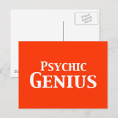 Psychische genie geschenken briefkaart (Voorkant / Achterkant)