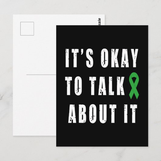 Psychische Gezondheid Bewustzijn Het is oké om ero Briefkaart (Voorkant / Achterkant)