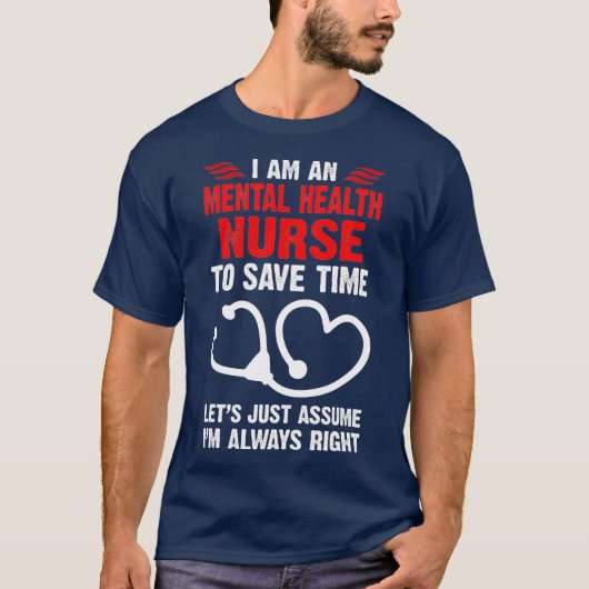 Psychische gezondheid Verpleegkundige Psychiatrisc T-shirt (Voorkant)
