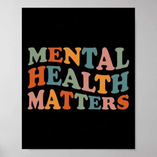 Psychische gezondheidsproblemen Menselijk hersenbe Poster (Voorkant)