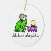 Psychische kikker keramisch ornament (Links)