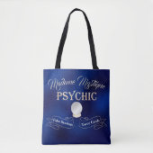 Psychische kristallen bal goud en blauw tote bag (Voorkant)