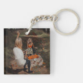 Psychische lezer Medium Witchy Dark Occult AI Art Sleutelhanger (Achterkant)