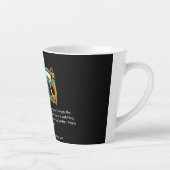 Psychische lezer met mystisch oog van paardenlogo latte mok (Rechts)