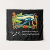 Psychische lezer met mystisch oog van paardenlogo wandkleed (Voorkant (horizontaal))