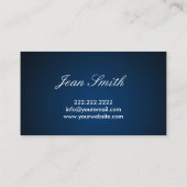 Psychische Lezing Consultant Donker Kristal Bal Visitekaartje (Achterkant)