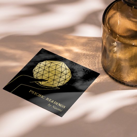 PSYCHISCHE MEDIUMDOELSTELLINGEN FORTUNE TELLER BLA VIERKANTE VISITEKAARTJE