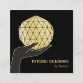 PSYCHISCHE MEDIUMDOELSTELLINGEN FORTUNE TELLER BLA VIERKANTE VISITEKAARTJE (Voorkant)