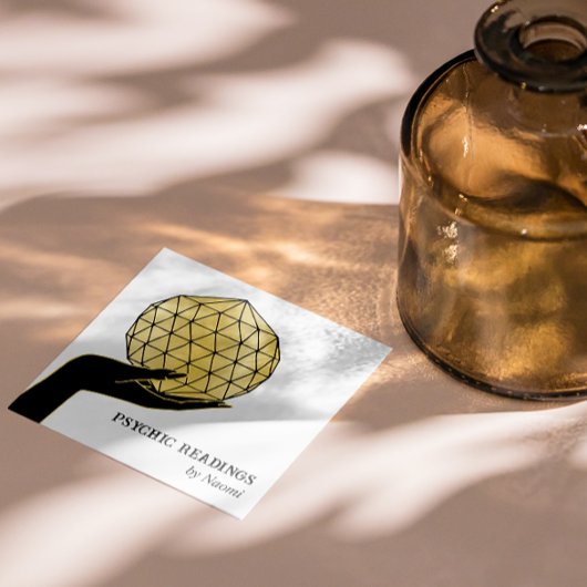PSYCHISCHE MEDIUMDOELSTELLINGEN FORTUNE TELLER VIERKANTE VISITEKAARTJE