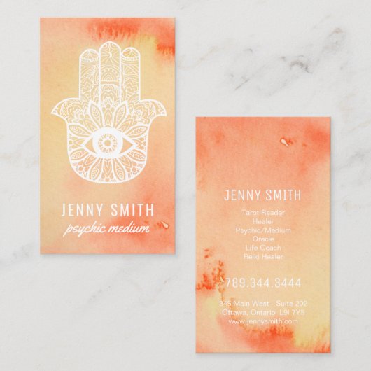 Psychische middelgrote Visitekaartjes (Voorkant / Achterkant)