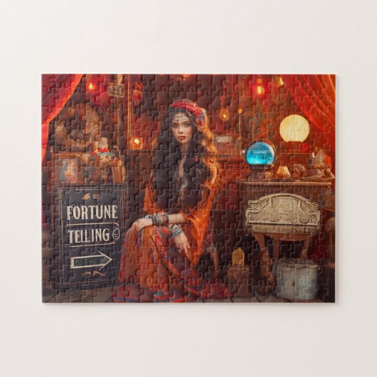Psychische Mysticus' Betoverde Avond Boheemse Deco Legpuzzel (Horizontaal)