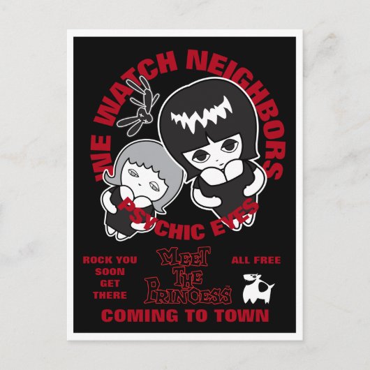 Psychische ogen Levend Poster Feestdagenkaart (Voorkant)