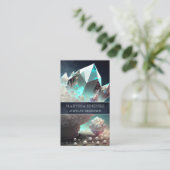 Psychische Pareltjes Diamond Quartz Crystal Pearls Visitekaartje (Staand voorkant)