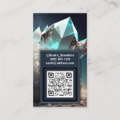 Psychische Pareltjes Diamond Quartz Crystal Pearls Visitekaartje (Achterkant)