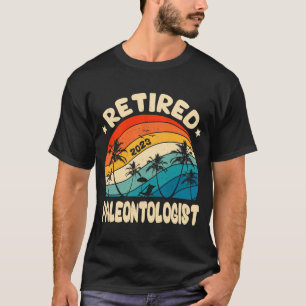Psychische  retirement Wo Retro in ruste Paleontol T-shirt