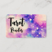 Psychische sterren met Tarotreader, ruimteverplegi Visitekaartje (Voorkant)