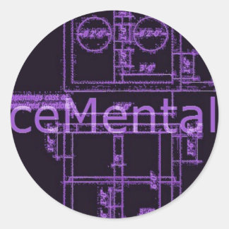 Psychische stick ronde sticker