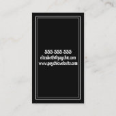 Psychische tarotlezer visitekaartje (Achterkant)