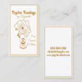 Psychische tarotlezer visitekaartje (Voorkant / Achterkant)