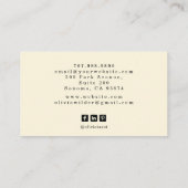 Psychische tarotlezer visitekaartje (Achterkant)