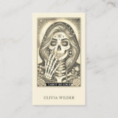 Psychische tarotlezer visitekaartje (Voorkant)