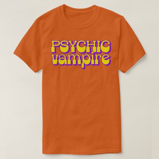 Psychische vampier t-shirt (Design voorkant)