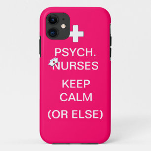 Psychische verpleegkundigen houden kalm/bubbelroze Case-Mate iPhone case