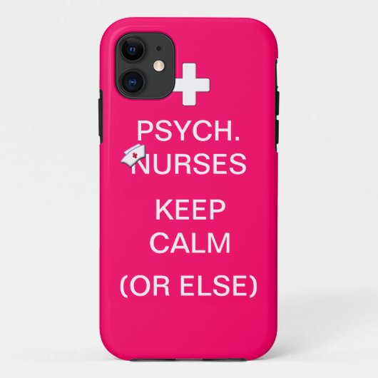 Psychische verpleegkundigen houden kalm/bubbelroze Case-Mate iPhone case (Achterkant)