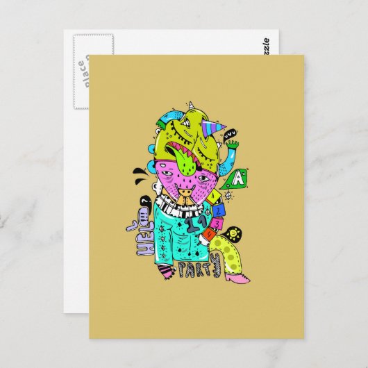 psycho briefkaart (Voorkant / Achterkant)