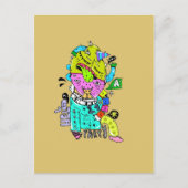 psycho briefkaart (Voorkant)