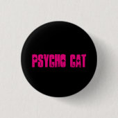 Psycho Cat Button (Voorkant)