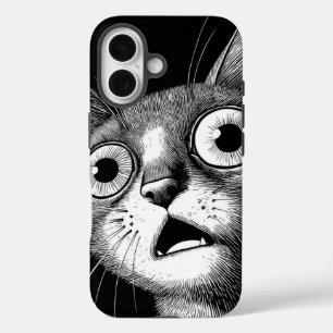 Psycho Cat Retro iPhone Case - Cool & grillig